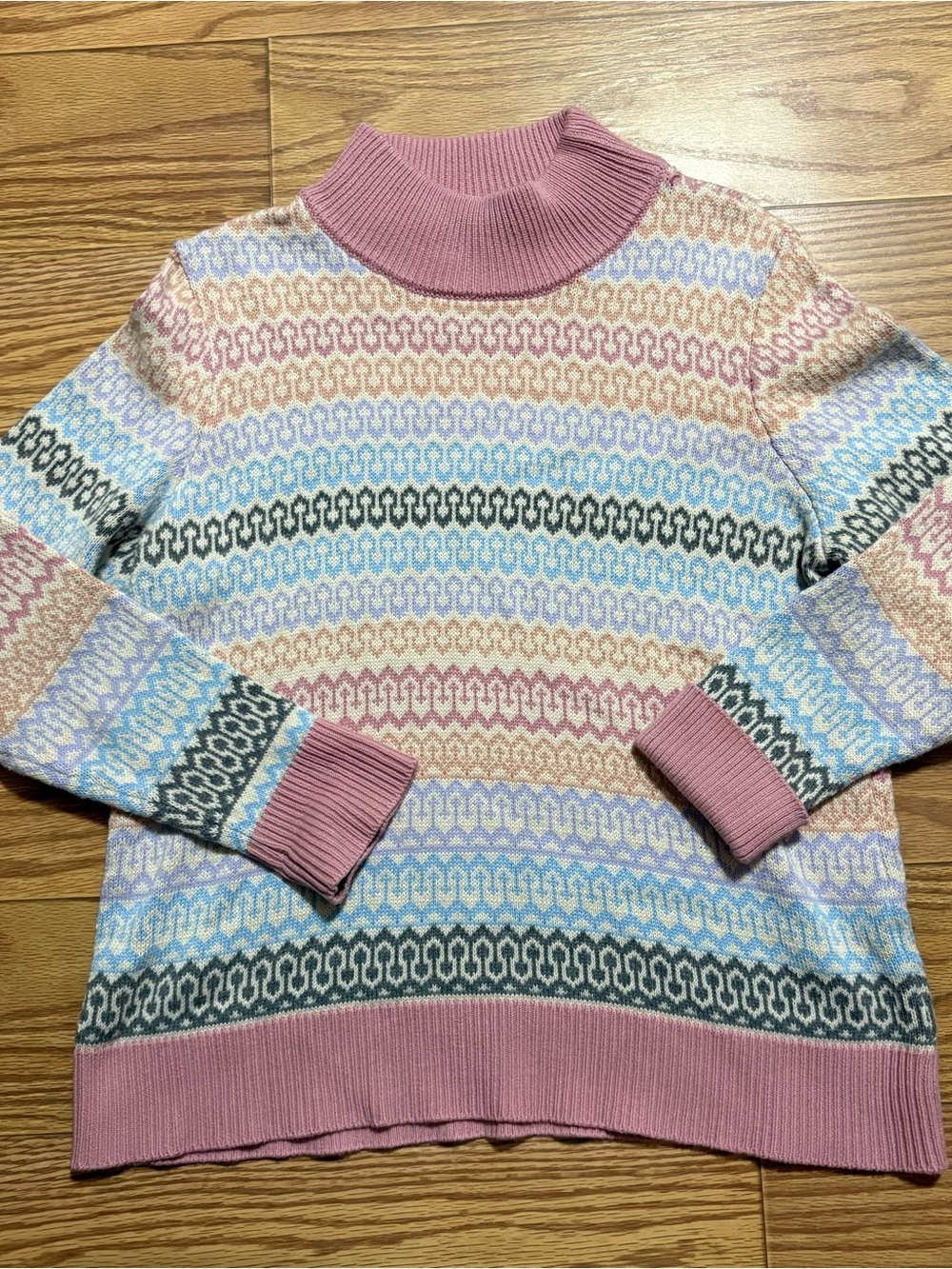 Vintage The Tog Shop Pastel Grannycore Grandmacore Cottagecore Sweater Large
